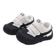 thumbnail image 1 of Dakaela 6M-6Y Toddler Boy Girl Slip on Walking Shoes Lightweight Retro Barefoot Sneakers with Hook and Loop Straps, 1 of 7