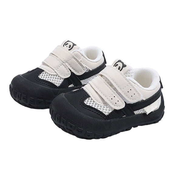 Dakaela 6M-6Y Toddler Boy Girl Slip on Walking Shoes Lightweight Retro Barefoot Sneakers with Hook and Loop Straps