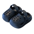 thumbnail image 1 of Dakaela 9M-10Y Toddler Boys Girls Garden Clogs Kids Slip On Water Sandals Breathable Quick Drying Summer Beach Slippers Outdoor Slides Black, 1 of 5