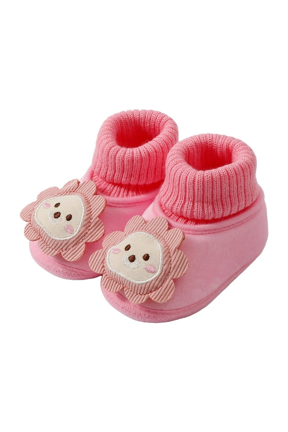 Baby Booties Newborn Infant Knit House Shoes First Walking Slippers Winter Warm Snow Boots