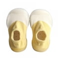 thumbnail image 1 of Dakaela Baby Sock Shoes Boys Girls First Walking Shoes Infant Non Slip Slippers Newborn Breathable Soft Sole Indoor Sneakers Yellow 12-18 Months, 1 of 6