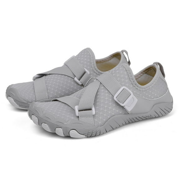 Dakaela Barefoot Water Shoes for Women Men Hiking Aqua Socks Swim Beach Diving Walking Sneakers Grey 11.5