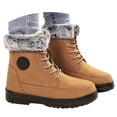 thumbnail image 1 of Dakaela Boots for Women 2025 Lace up Winter Snow Ankle Booties Fleece Lined Hiking Combat Work Boots, 1 of 7