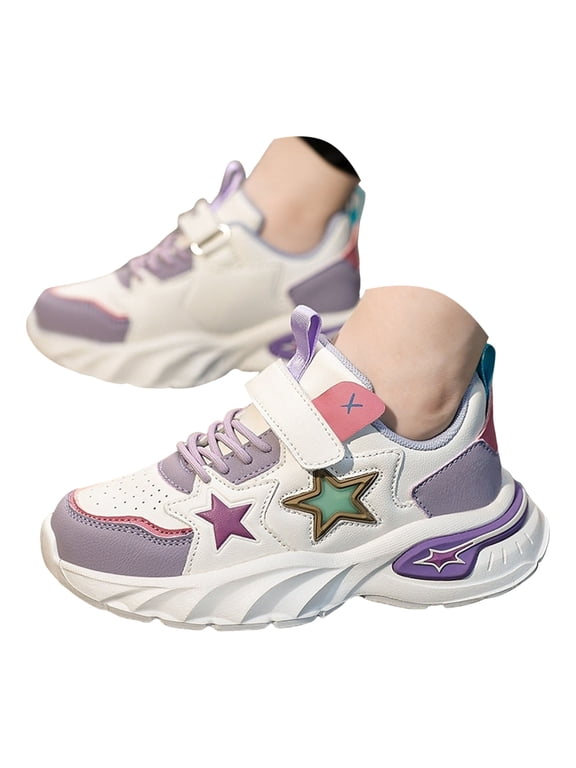 Boys Girls Fashion Sneakers Lightweight Kids Tennis Walking Running Shoes Toddler Outdoor Footwear