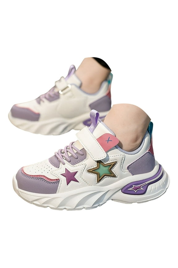 Boys Girls Fashion Sneakers Lightweight Kids Tennis Walking Running Shoes Toddler Outdoor Footwear