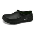 thumbnail image 1 of Dakaela Chef Shoes for Men Slip Resistant Kitchens Work Mules Waterproof Casual Slip on Clogs Black 7.5, 1 of 7