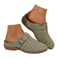 thumbnail image 1 of Dakaela Clogs for Women Orthopedic Cork Footbed Mules Shoes Cutout Backless Slip on Sandals Green 7.5, 1 of 5