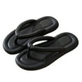 thumbnail image 1 of Dakaela Cloud Flip Flops for Women Soft Puffy Pillow Slides Bathroom Slippers Shower Shoe Sandals, 1 of 5