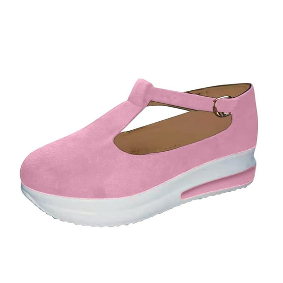 Dakaela Dotmalls Shoes for Women Casual Summer Platform Walking Sandals Comfortable Wedge Shoes