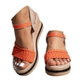 thumbnail image 1 of Dakaela Espadrille Wedge Sandals for Women Platform Ladies Dressy Sandal Summer Ankle Strap Strappy Shoes, 1 of 8
