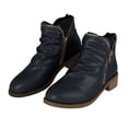 thumbnail image 1 of Dakaela Fall Boots for Women 2025 Arch Support Casual Walking Ankle Booties Vintage Slip on Outdoor Work Shoes, 1 of 4