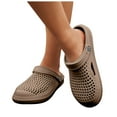 thumbnail image 1 of Dakaela Garden Clogs for Women and Men Lightweight Slip on Mules Sandals Summer Indoor Outdoor Beach Pool Slippers Arch Support Quick Drying Water Shoes Brown 10, 1 of 7