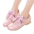thumbnail image 1 of Dakaela Girls Ballet Dress Shoes Big Kids Bow Flats Mary Jane Toddler Wedding Party School Uniform Loafers Oxfords Pink Size 11, 1 of 8