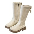 thumbnail image 1 of Dakaela Girls Knee High Boots Toddler Side Zipper Tall Riding Boot Western Winter Shoes for Little Kid 4-12Y, 1 of 5