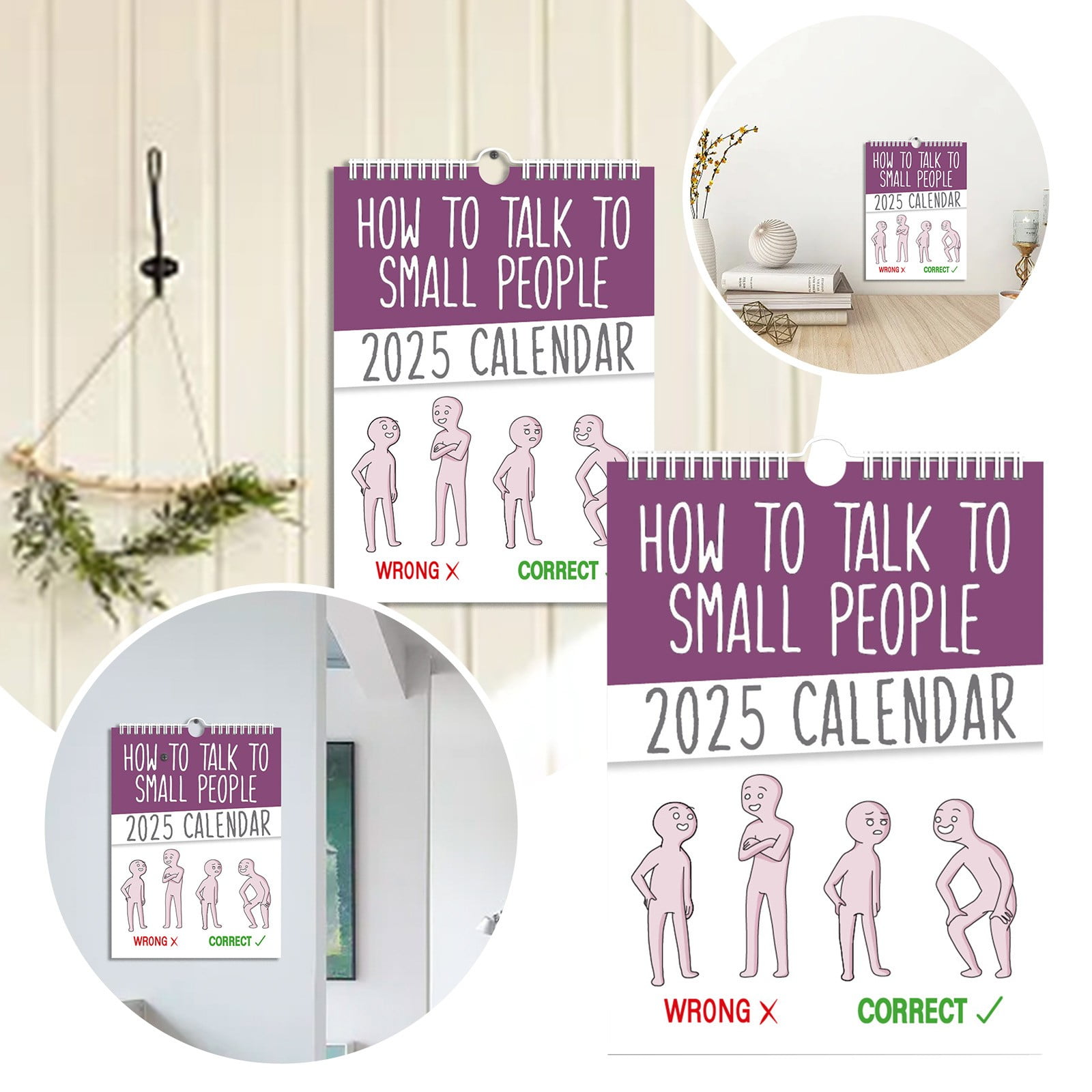 Dakaela How to Talk to Small People 2025 Wall Calendar Funny 2025