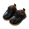 thumbnail image 1 of Dakaela Infant Baby Boys Girls Dress Shoes 12-18 Months Lace up School Uniform Oxfords 2T 3T Leather Wedding Loafers Toddler Walking Crib Shoes Black Size 8, 1 of 6