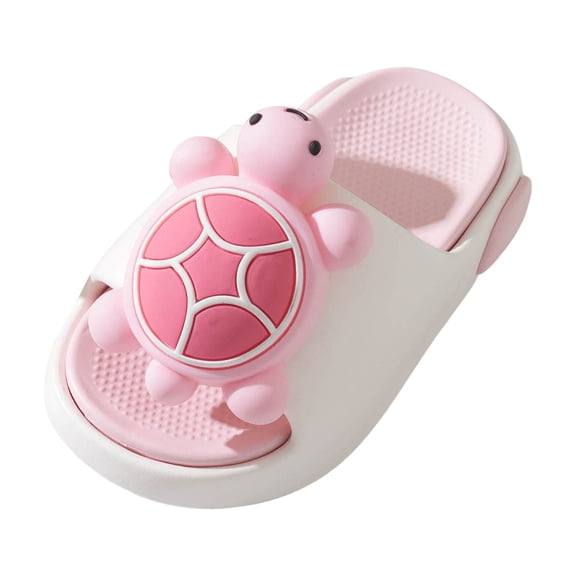 Dakaela Kids Cloud Slides Boys Girls Slip on Pillow Sandals Cute Animals Beach Pool Shower Shoes