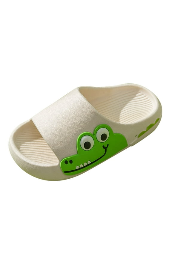 Kids Slides for Girls Boys Quick Drying Animal Toddler Cloud Slippers Summer Beach Shower Shoes