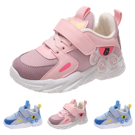 Dakaela Kids Sneakers Baby Boys Girls Non Slip Fashion Sneakers Toddler Lightweight First Walking Shoes 6 12 18 24 Months Blue 11.5