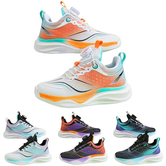 Dakaela Kids Sneakers for Boys Girls Non Slip Hiking Walking Running Tennis Shoes for Toddler Little Big Kid Blue Size 11.5