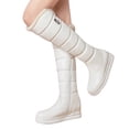 thumbnail image 1 of Dakaela Knee High Boots Womens Waterproof Hidden Wedge Platform Tall Dress Boot Side Zipper Quilte Winter Snow Boots, 1 of 7