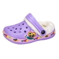 thumbnail image 1 of Dakaela Little Kids Lined Clogs Boys Girls Non Slip Plush Garden Shoes Toddler Fleece Fuzzy Indoor Outdoor Winter Slippers Purple, 1 of 8