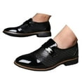 thumbnail image 1 of Dakaela Men's Dress Shoes Uniform Business Slip on Oxfords Formal Classic Wedding Casual Work Shoes, 1 of 6