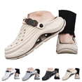 thumbnail image 1 of Dakaela Men's Garden Beach Clogs with Arch Support Slip On Waterproof Platform Water Slides Sandals for Casual Outings and Home Use (6,Beige), 1 of 9