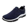 thumbnail image 1 of Dakaela Men's Hands Free Slip on Loafers Walking Casual Running Shoes Suede Hiking Sneakers Blue 9.5, 1 of 7