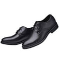 thumbnail image 1 of Dakaela Men's Oxford Formal Dress Shoes Business Comfort Classic Lace up Walking Leather Shoes Black 12, 1 of 6