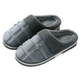 thumbnail image 1 of Dakaela Men's Slip on Fuzzy Slippers Memory Foam Clog House Shoes Soft Plush Indoor Bedroom Slides, 1 of 6