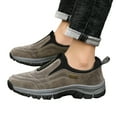 thumbnail image 1 of Dakaela Men's Slip on Hiking Shoes Outdoor Running Shoes Memory Foam Trail Sport Sneakers Khaki 10, 1 of 6