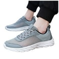 thumbnail image 1 of Dakaela Men's Slip on Walking Shoes Breathable Workout Running Shoe Lightweight Gym Sneakers Grey 8.5, 1 of 9