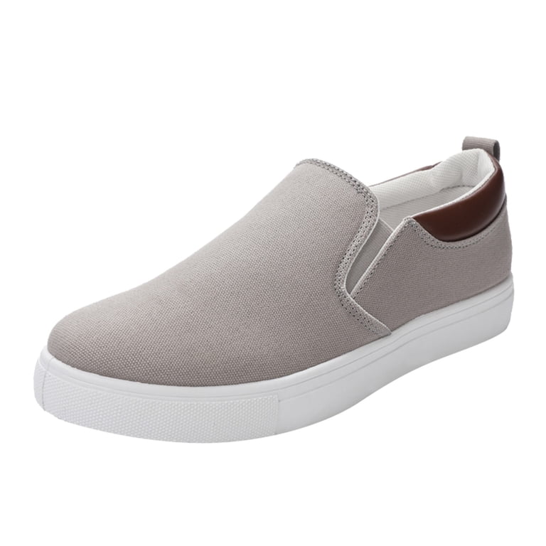 ?Men\'s Closed Toe Loafers Gray Sneakers Pull-On Walking Comfort Casual Shoes CANEMON Men main image 4