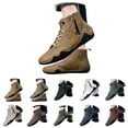 thumbnail image 1 of Dakaela Men's Suede Chukka Boots Lightweight Barefoot Walking Shoes High Top Slip on Hiking Sneakers, 1 of 8