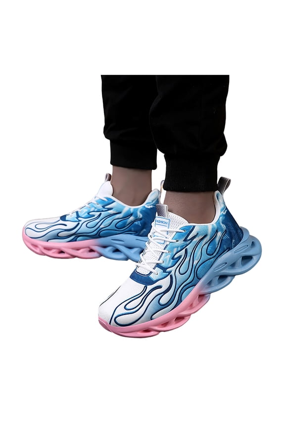 Men's Walking Running Shoes Non Slip Fashion Sneakers Athletic Sport Basketball Shoes Blue 7