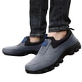 thumbnail image 1 of Dakaela Men's Walking Shoes Waterproof Hiking Slip on Sneakers Orthopedic Arch Support Casual Trail Shoes, 1 of 7