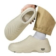 thumbnail image 1 of Dakaela Men's Waterproof Chef Shoes Plush Lined Winter Warm Slip on Shoes Comfortable Garden Work Booties, 1 of 8
