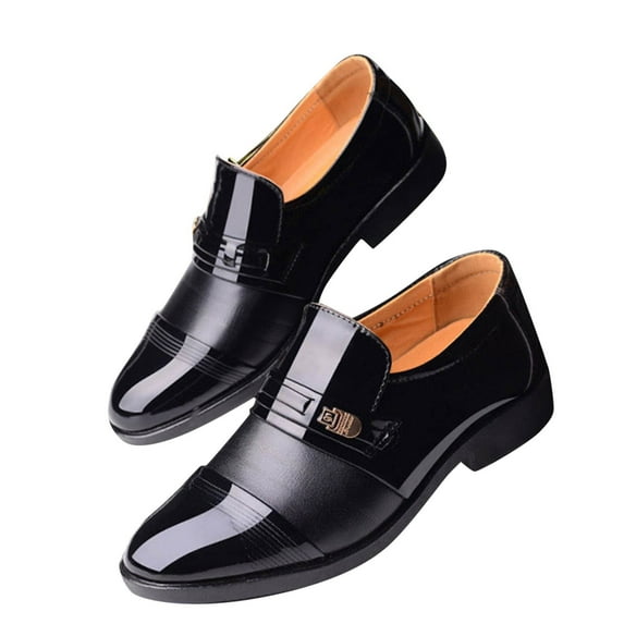 Dakaela Mens Casual Dress Penny Loafers Business Slip on Shoes Comfort Fashion Leather Oxfords