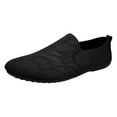 thumbnail image 1 of Dakaela Mens Casual Slip on Shoes Comfort Canvas Loafers Outdoor Driving Walking Boat Flats Black 7.5, 1 of 5