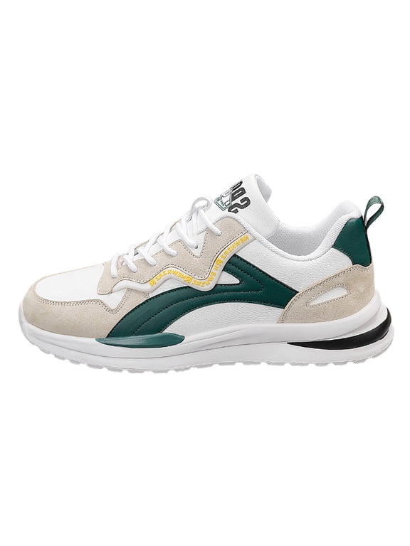 Mens Fashion Sneakers Non Slip Lace up Running Tennis Shoes Lightweight Work Walking Flats