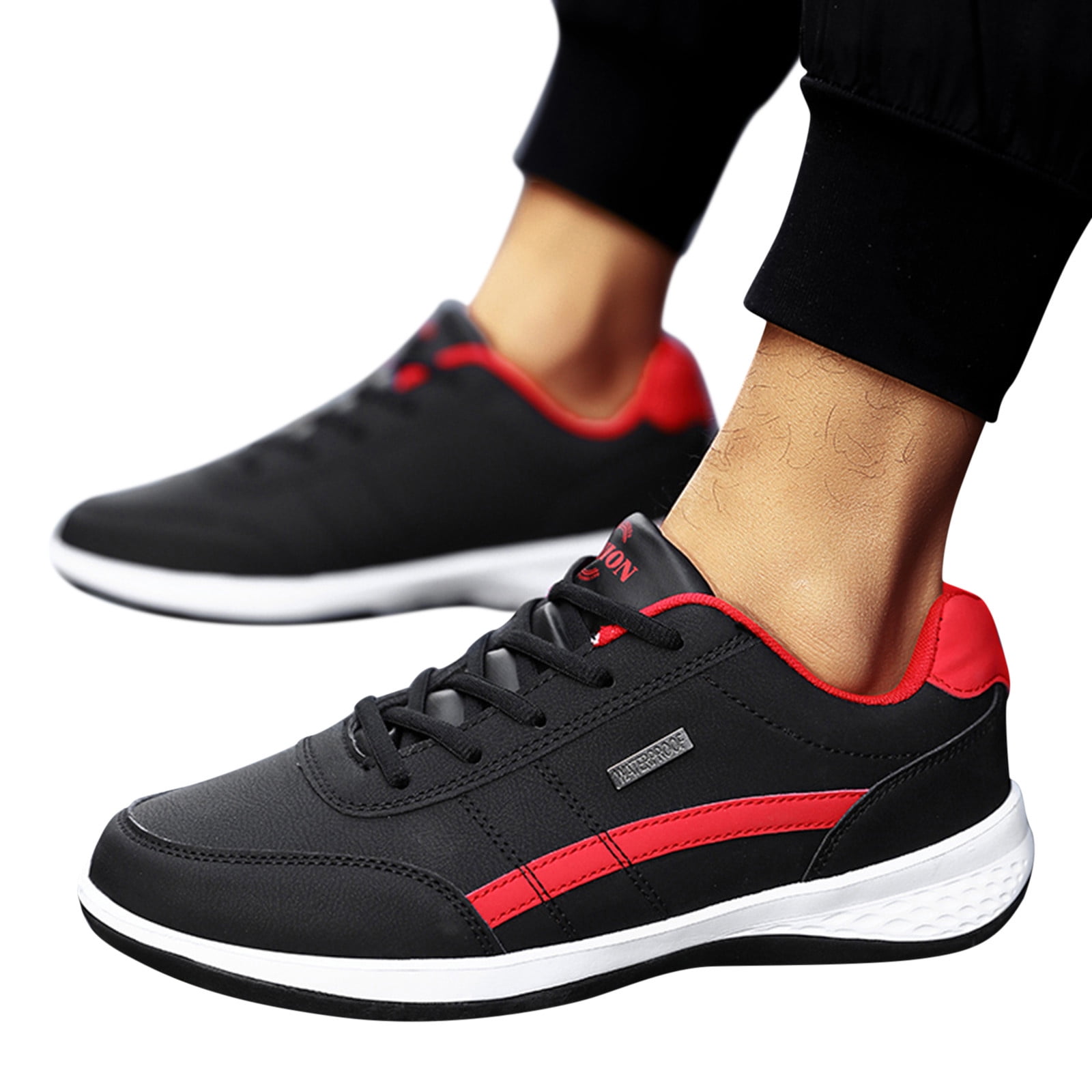 Dakaela Mens Running Shoes Waterproof Tennis Hiking Fashion Sneakers ...