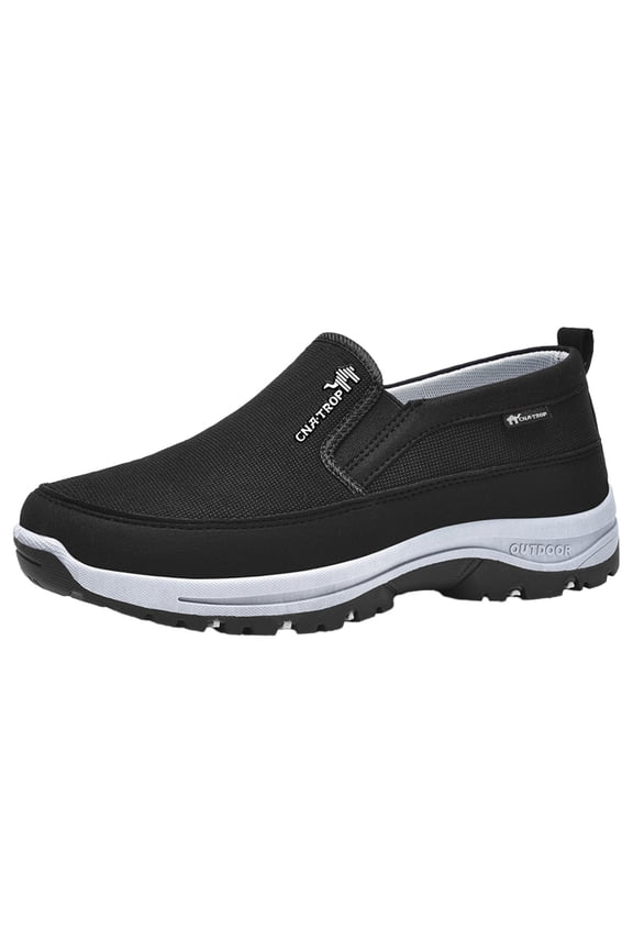 Mens Slip on Hiking Shoes Waterproof Running Walking Sneakers Outdoor Sports Casual Flats