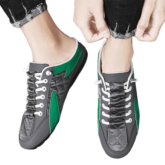 Dakaela Mens Slip on Mule Sneakers Casual Sport Workout Slippers Walking Loafer Running Shoes Grey 10