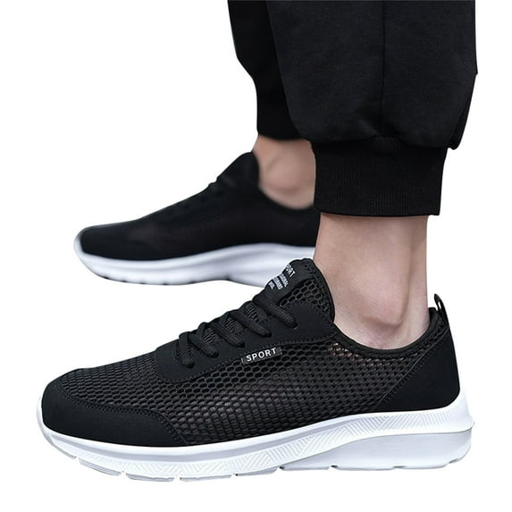 Dakaela Mens Slip on Running Shoes Lightweight Walking Fashion Sneakers Mesh Workout Casual Sneaker
