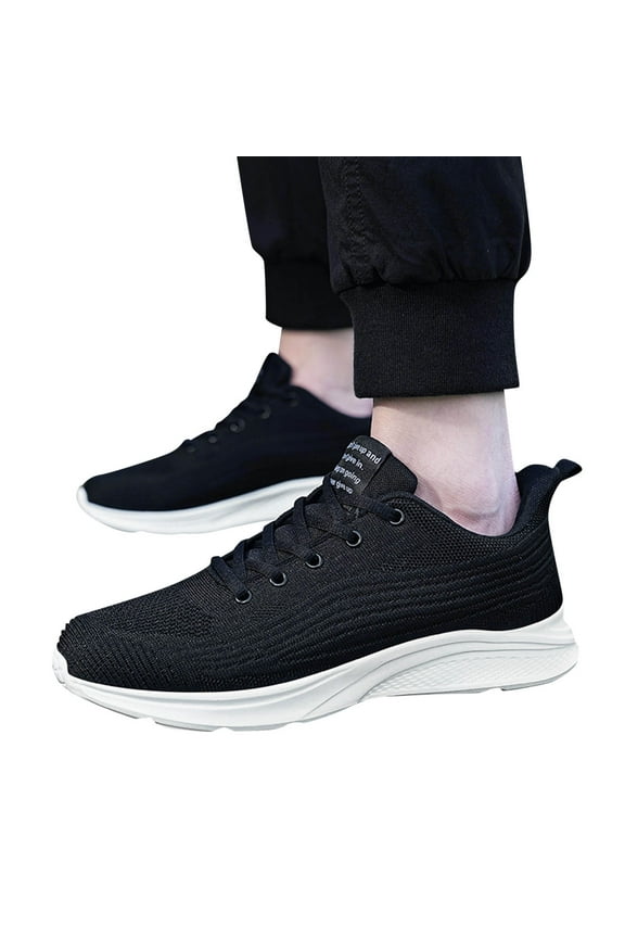 Mens Walking Shoes Non Slip Running Sneakers Lightwight Gym Jogging Tennis Shoes for Men