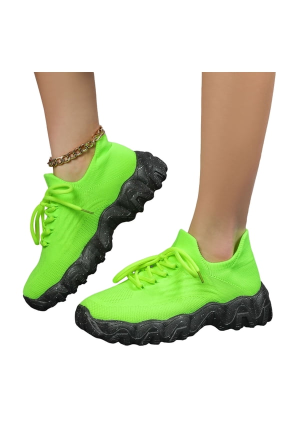 Nurse Shoes for Women Classic Mesh Breathable Lightweight Non Slip Orthopedic Sneakers Green 5.5