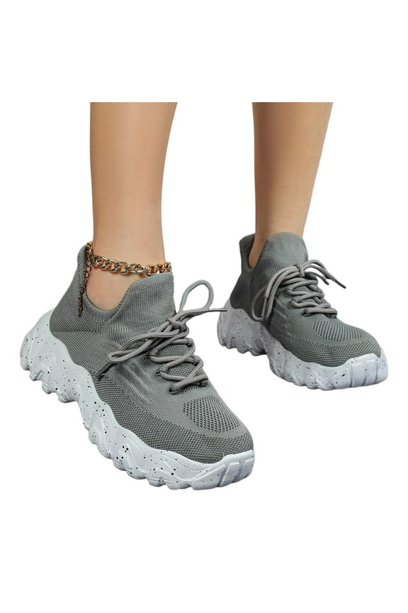 Nurse Shoes for Women Classic Mesh Breathable Lightweight Non Slip Orthopedic Sneakers Grey 7