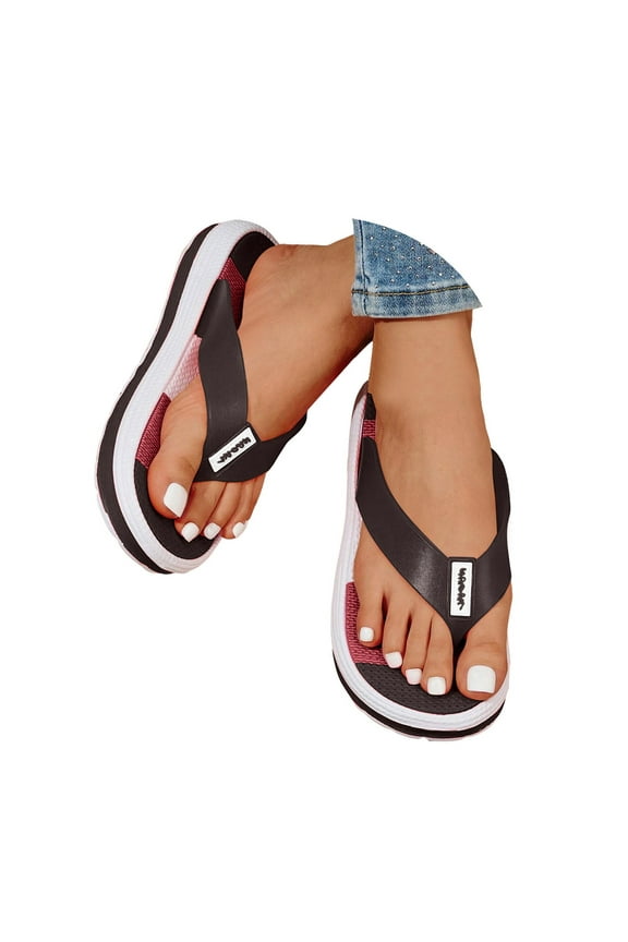 Orthopedic Flip Flops for Women Arch Support Pillow Recovery Thong Sandals Summer Cloud Slides