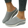 thumbnail image 1 of Dakaela Orthopedic Mule Clogs for Women Platform Air Cushion Walking Slippers Wedge Sneakers Grey 8, 1 of 8